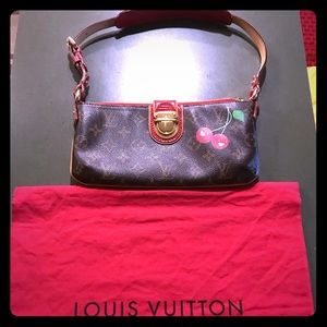 LOUIS VUITTON Lizard Cerises Cherry Pochette